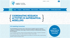 Desktop Screenshot of hivmodelling.org