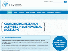 Tablet Screenshot of hivmodelling.org